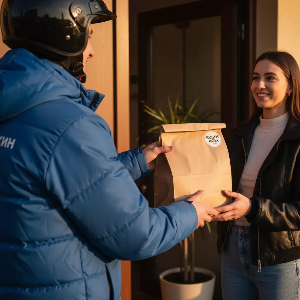 Dịch vụ giao hàng chuyên nghiệp đảm bảo món ăn đến tay khách hàng nhanh chóng