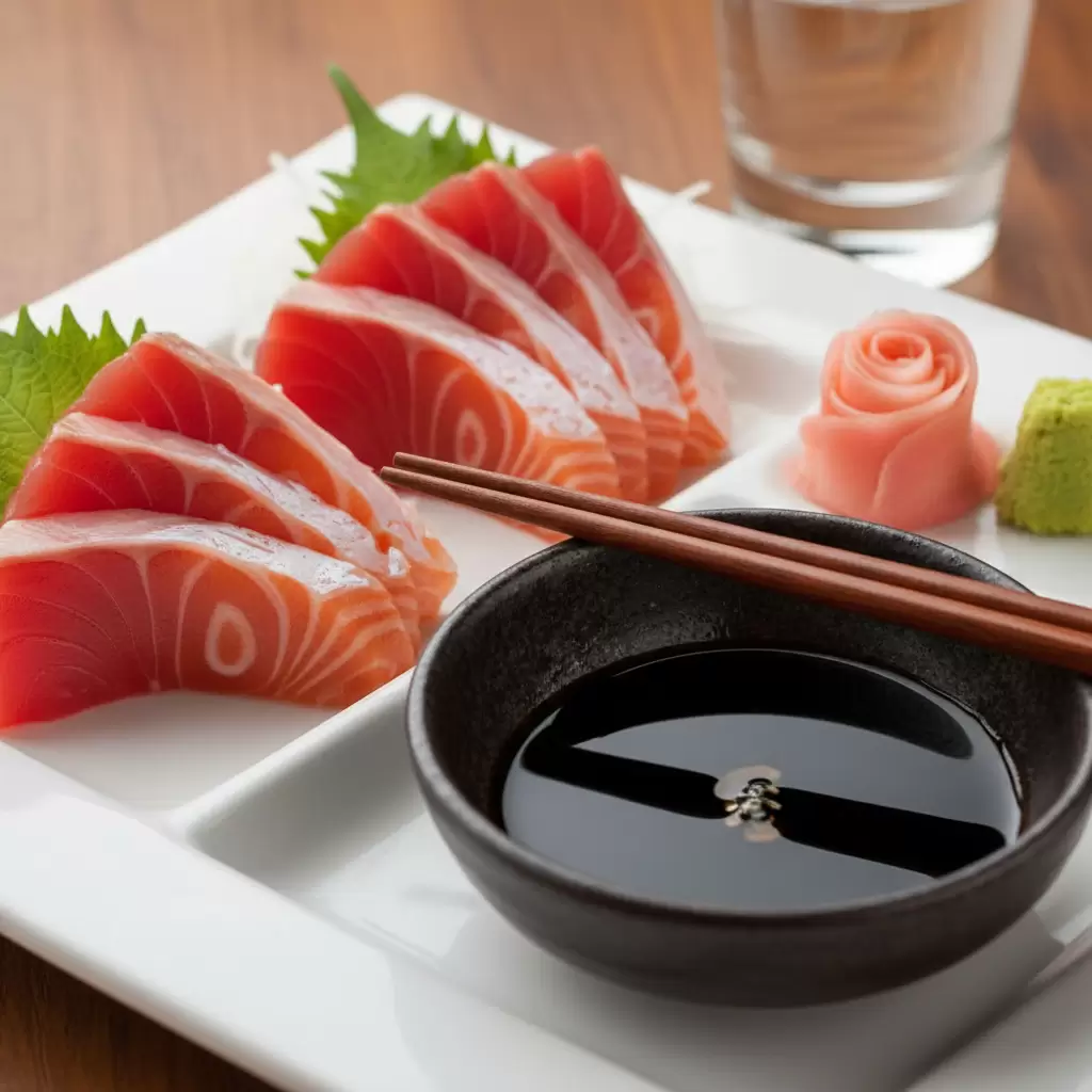 Sashimi tươi ngon cần nước tương chấm chuẩn vị để nâng tầm hương vị
