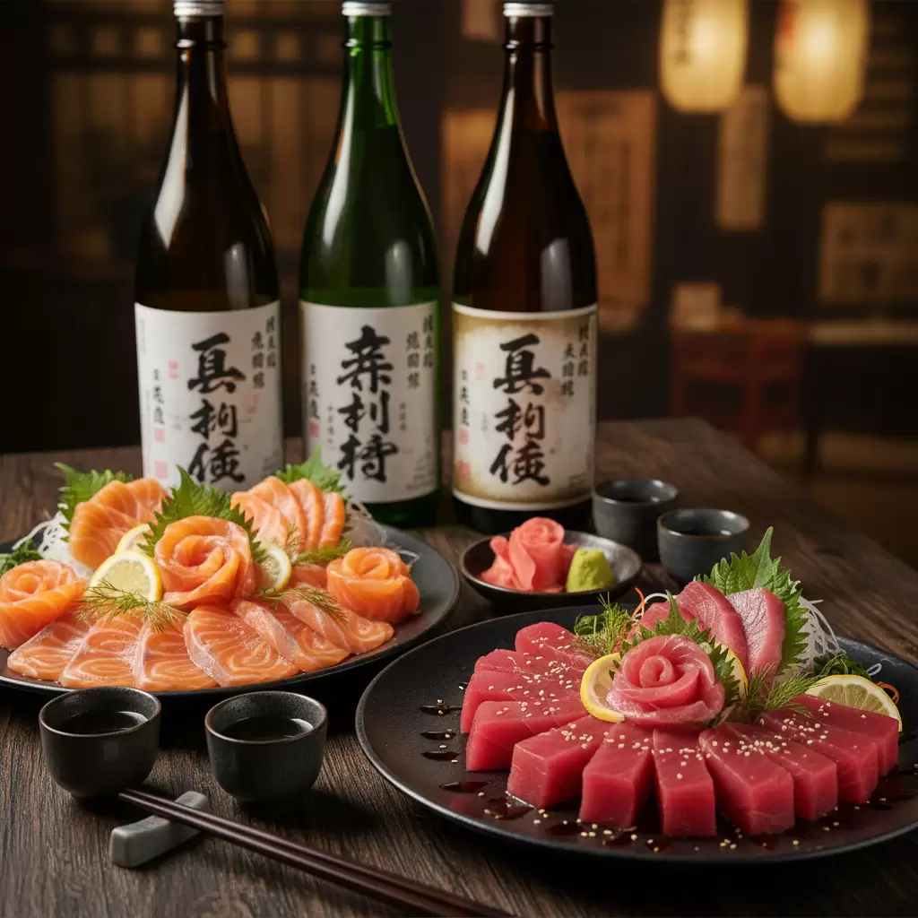 Sự kết hợp tinh tế giữa Sake và Sashimi cá sống