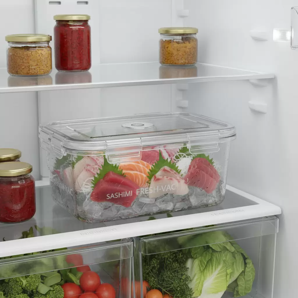 Sử dụng hộp đựng kín khí hoặc chân không giúp duy trì độ ẩm và ngăn ngừa sự lây nhiễm mùi